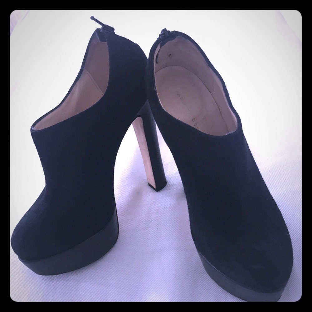 Fabio Rusconi Olympia Black Suede ankle Boots 6.5